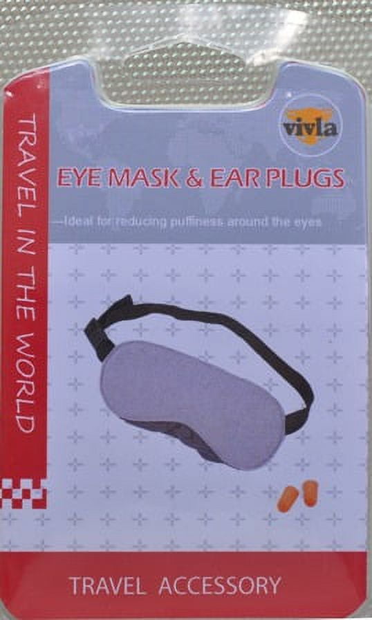 TRAVEL EYE MASK WITH EAR PLUG