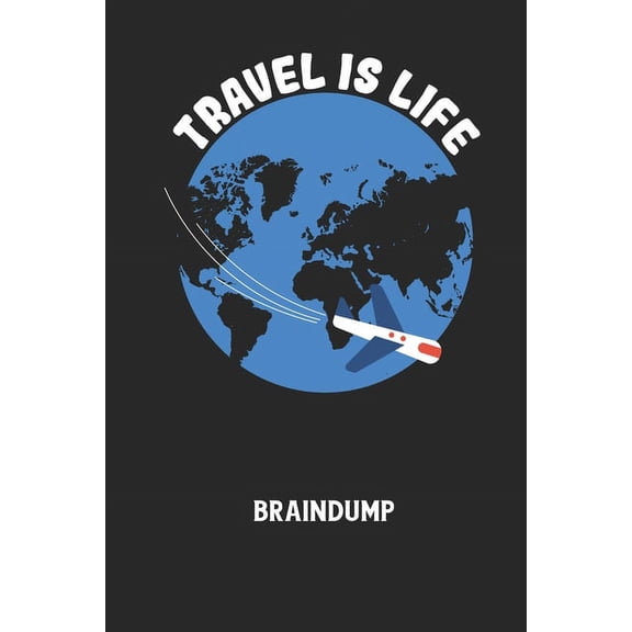 TRAVEL IS LIFE - Braindump: Arbeitsbuch, um Gedanken und Ideen niederzuschreiben - fr einen freien Kopf und neue Inspiration! (Paperback)