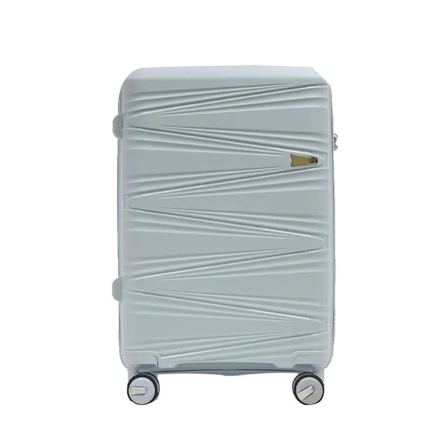 TRAVLR 100% PP Break Resistant Lightweight Expandable 20" Carry-on Cabin Luggage Trolley, Light Blue.