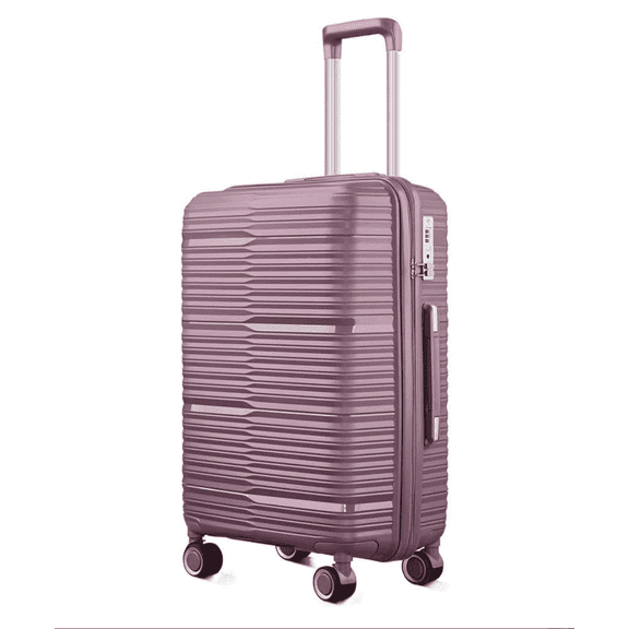 TRAVLR by TRAVLR 24" Adult 1-Piece Expandable Checkin Luggage Trolley, Pink.