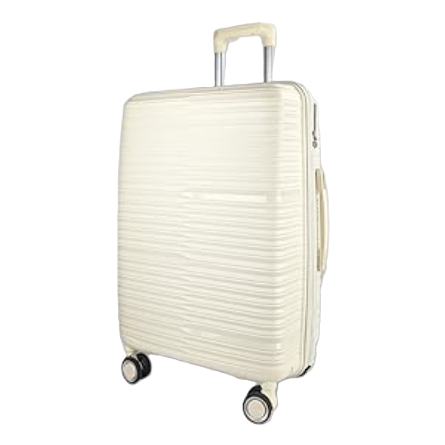 TRAVLR by TRAVLR 28" Adult 1-Piece Expandable Checkin Luggage Trolley, Off-White.
