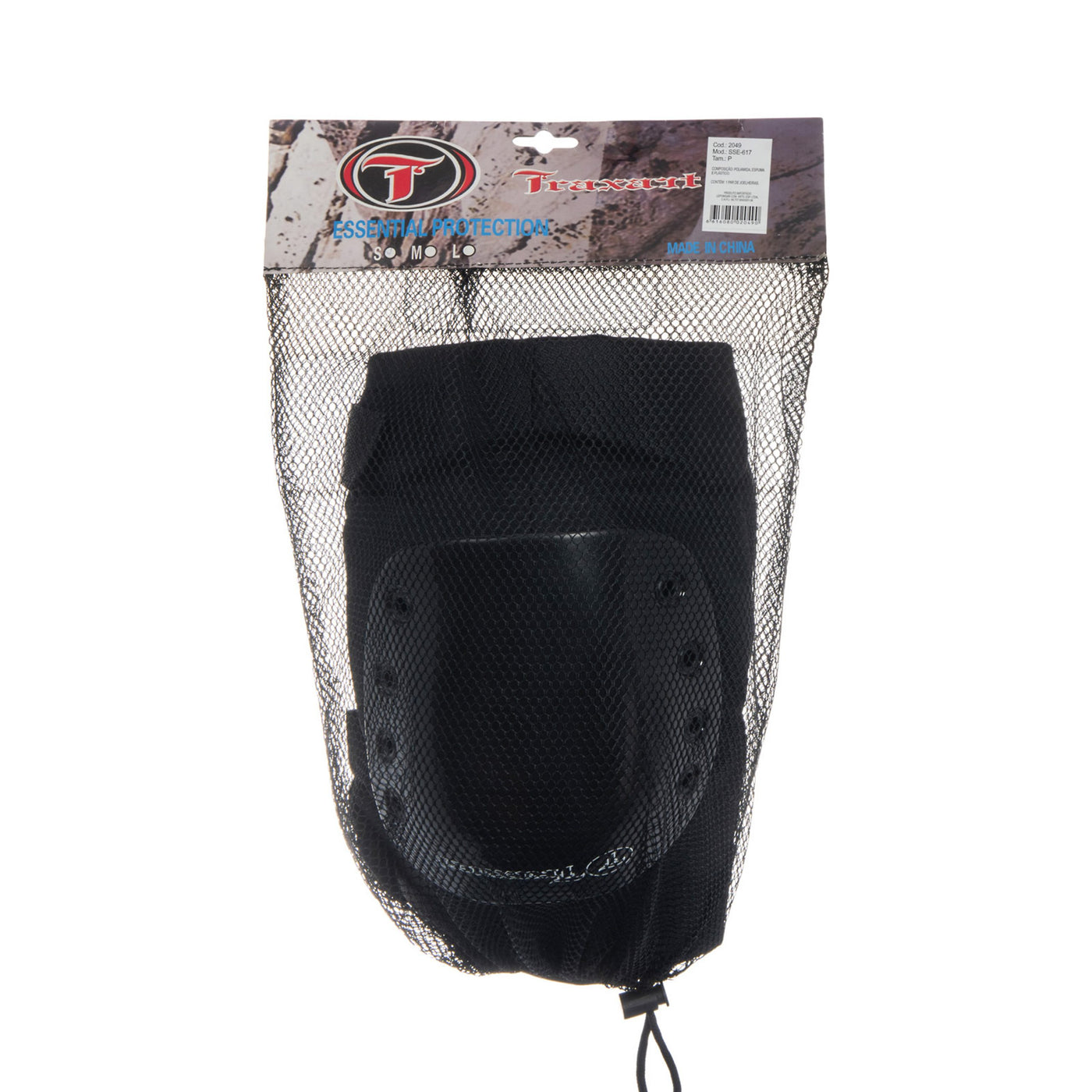 TRAXART Adult Black Knee Protective Pads for Outdoorsports - Medium