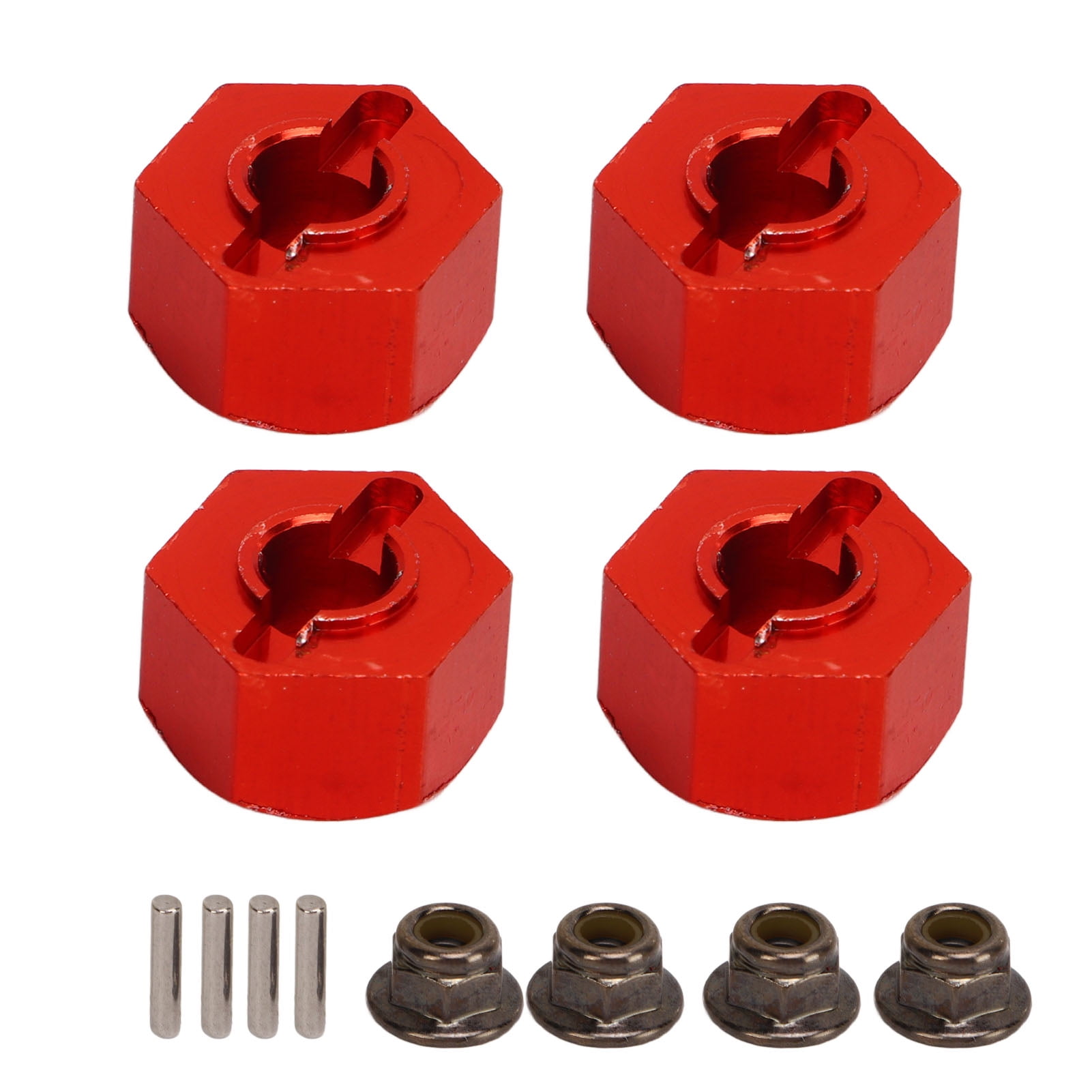 TRAXXAS SLASH 1/10 RC Cars Red Wheel Hex Drive Hub Adaptor CNC