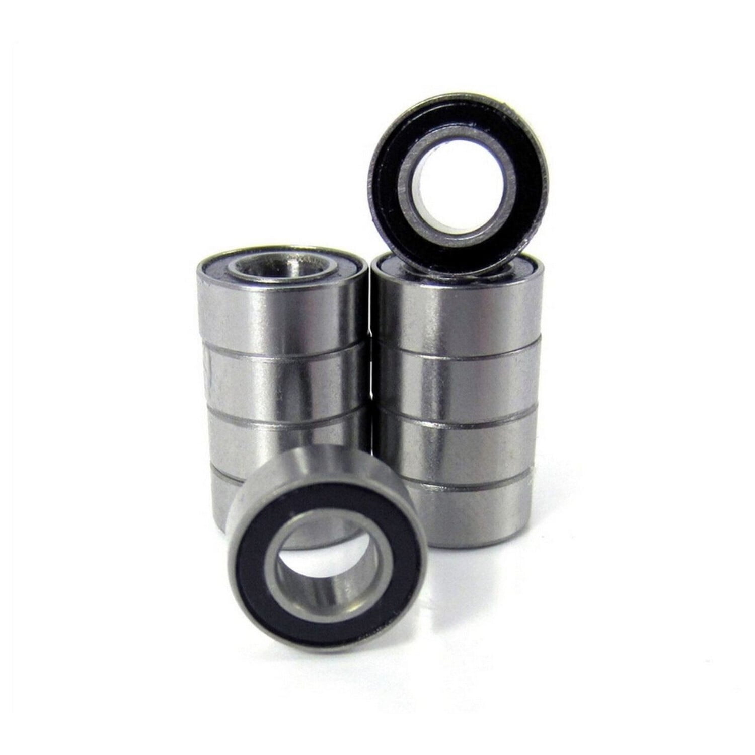 TRB RC Precision Ball Bearings (10-Pack) – 12x18x4mm, ABEC 3, Rubber Sealed