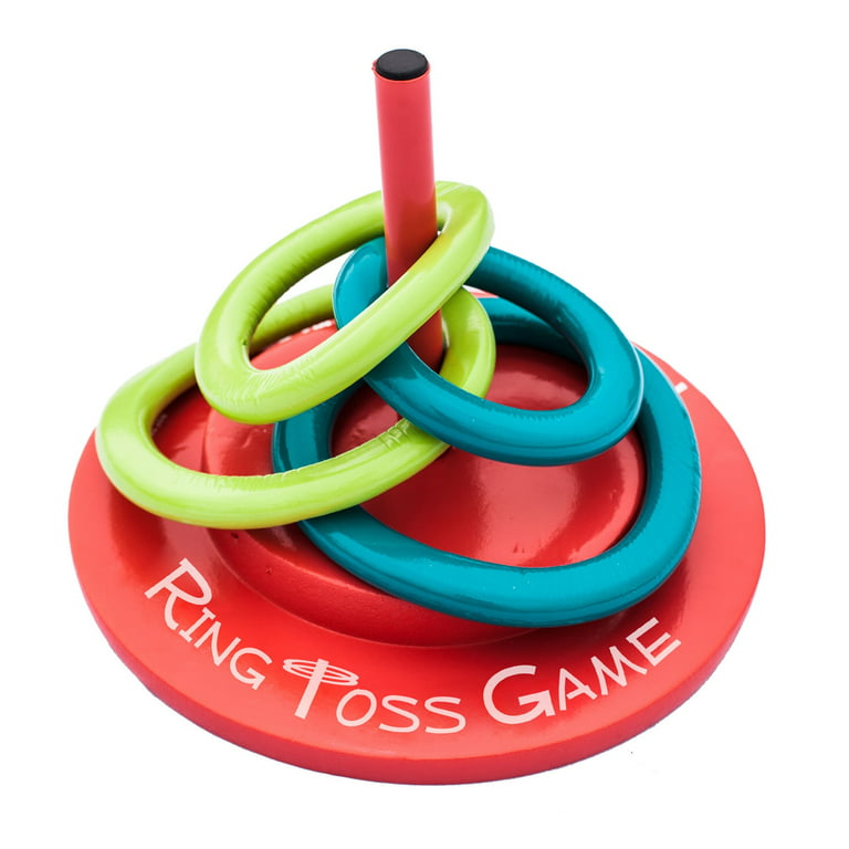 TRC Recreation 12 Super Soft™ Floating Swimming Pool Ring Toss Game -  Red/Green