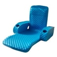 thumbnail image 1 of TRC Recreation Folding Baja II Lounger Foam Pool Float, Marina Blue, 1 of 2