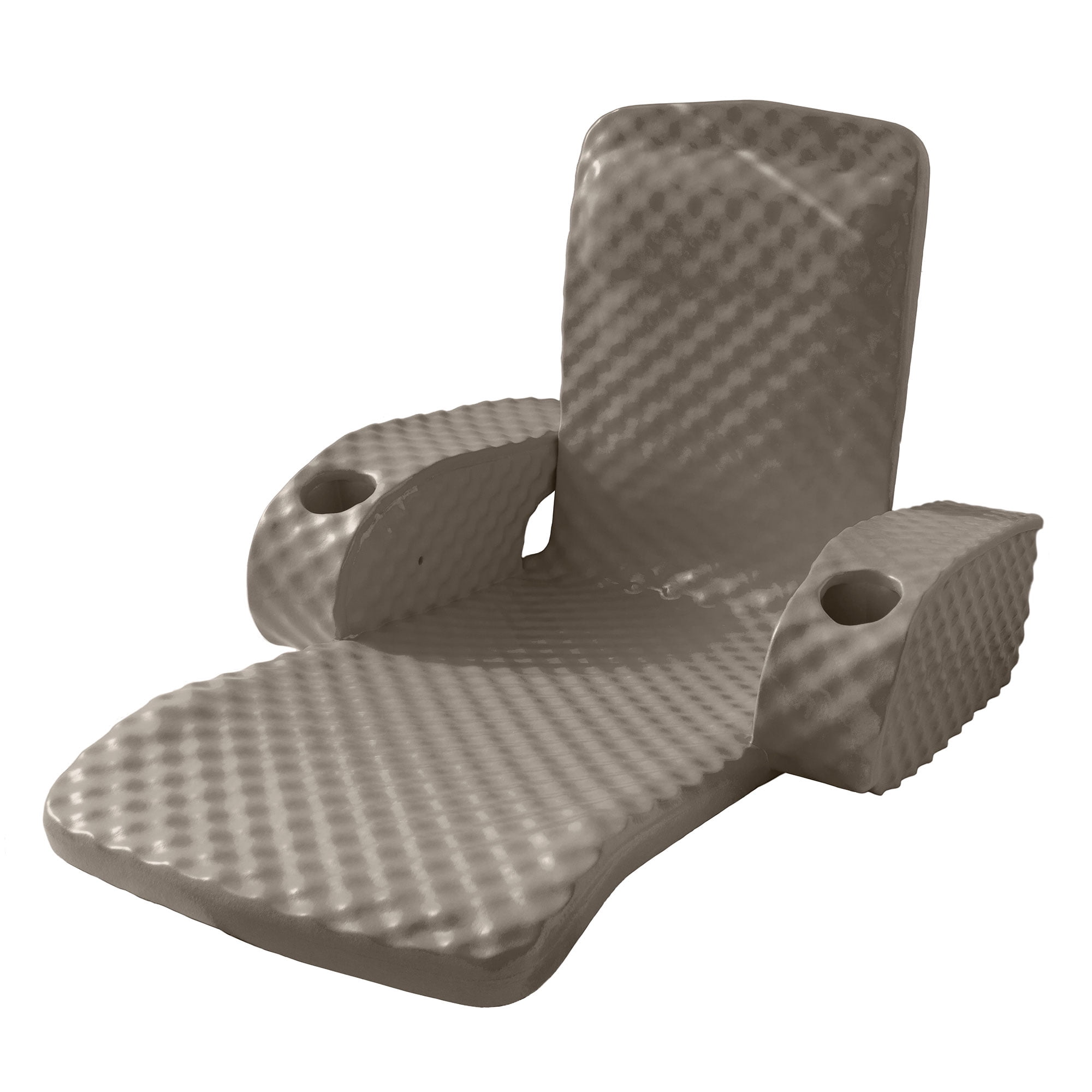 TRC Recreation Baja II Folding Swimming Lounge with Cup Holder Marina Blue Walmart