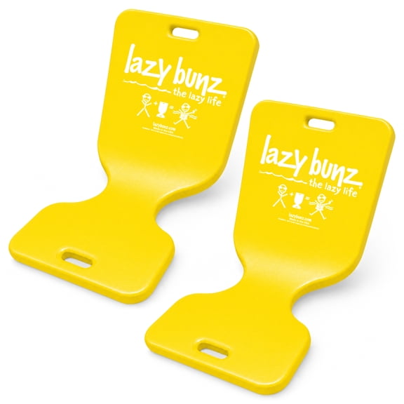 TRC Recreation Lazy Bunz Foam Saddle Pool Lounger Float, 2 Pack, Yellow