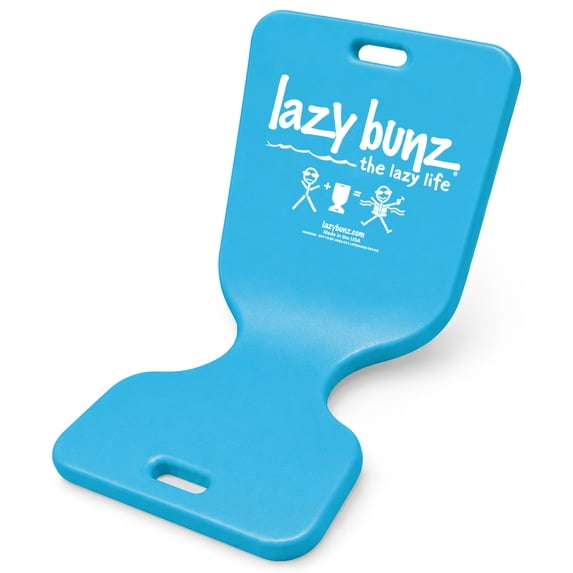 TRC Recreation Lazy Bunz Foam Water Saddle Pool Lounger Float, Marina Blue