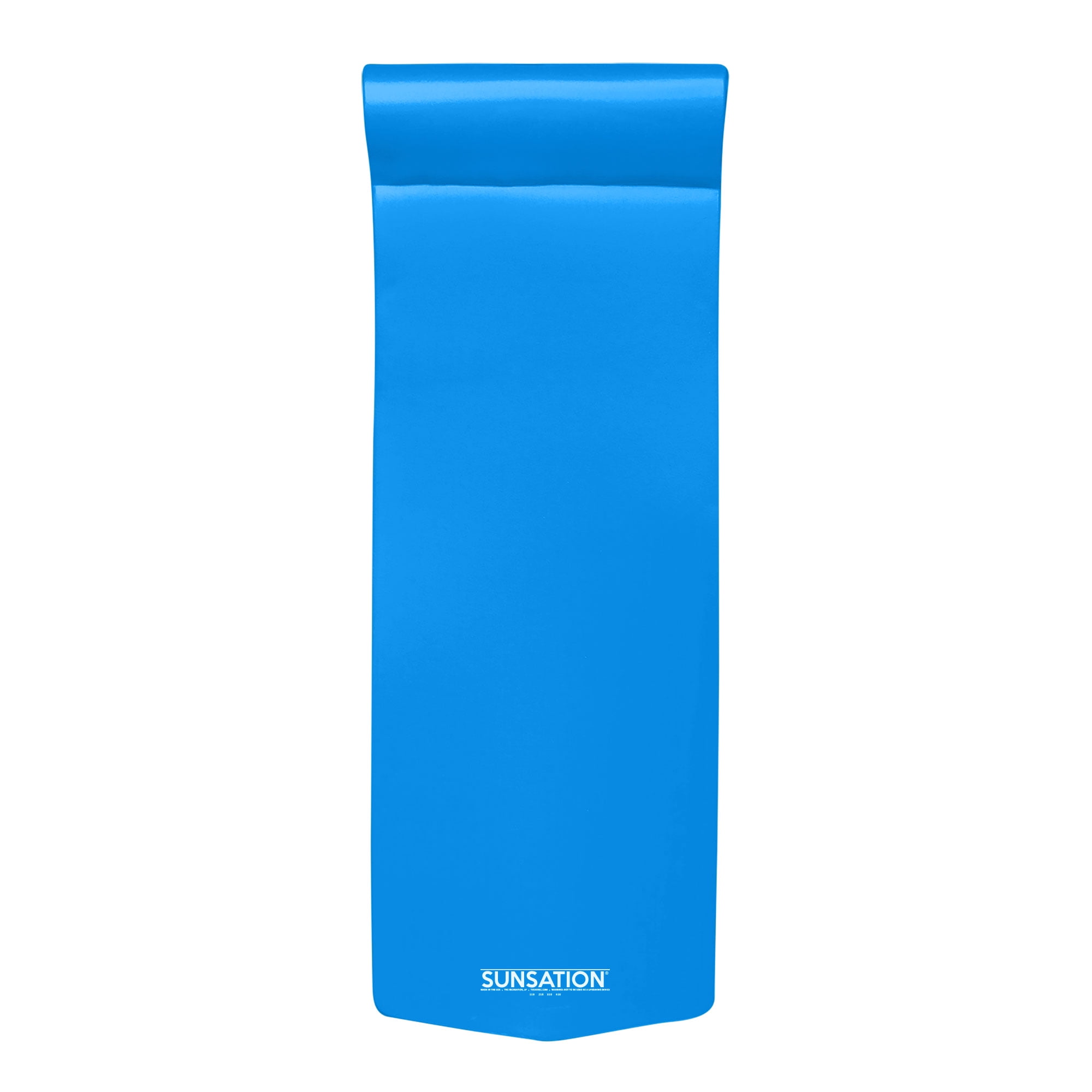 Bahama Blue Foam Pool Lounger with Roll Pillow