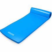 TRC Recreation Sunsation Foam Pool Float Lounger - 1.75 in Thick Headrest - Bahama Blue
