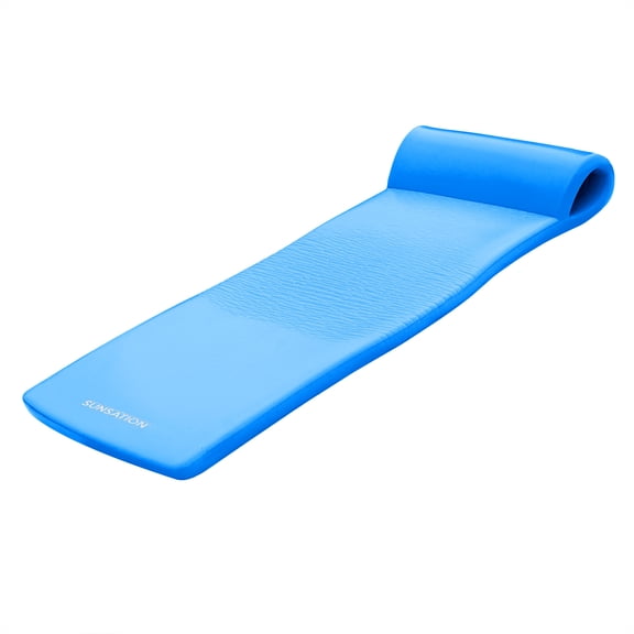 Open Box TRC Recreation Sunsation 70" Foam Raft Pool Float, Bahama Blue(2 Pack)