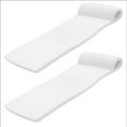 thumbnail image 1 of TRC Recreation Sunsation 1.75" Thick Foam Pool Float Lounger w/ Headrest, 2 Pack, White, 1 of 10