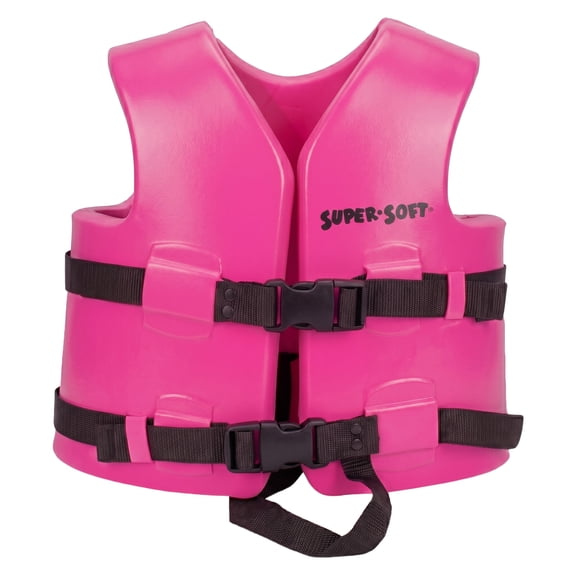 Open Box TRC Recreation Super Soft Child XS Life Jacket, Flamingo Pink