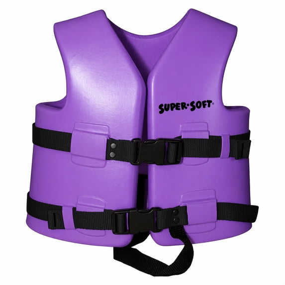 TRC Recreation Super Soft Child Size X Small Life Jacket Swim Vest, Purple