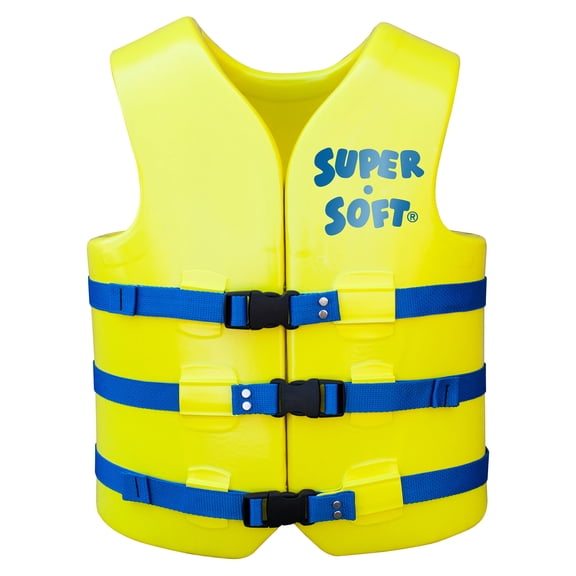 Open Box TRC Recreation Super Soft Medium Life Jacket Vinyl Coated Foam Vest