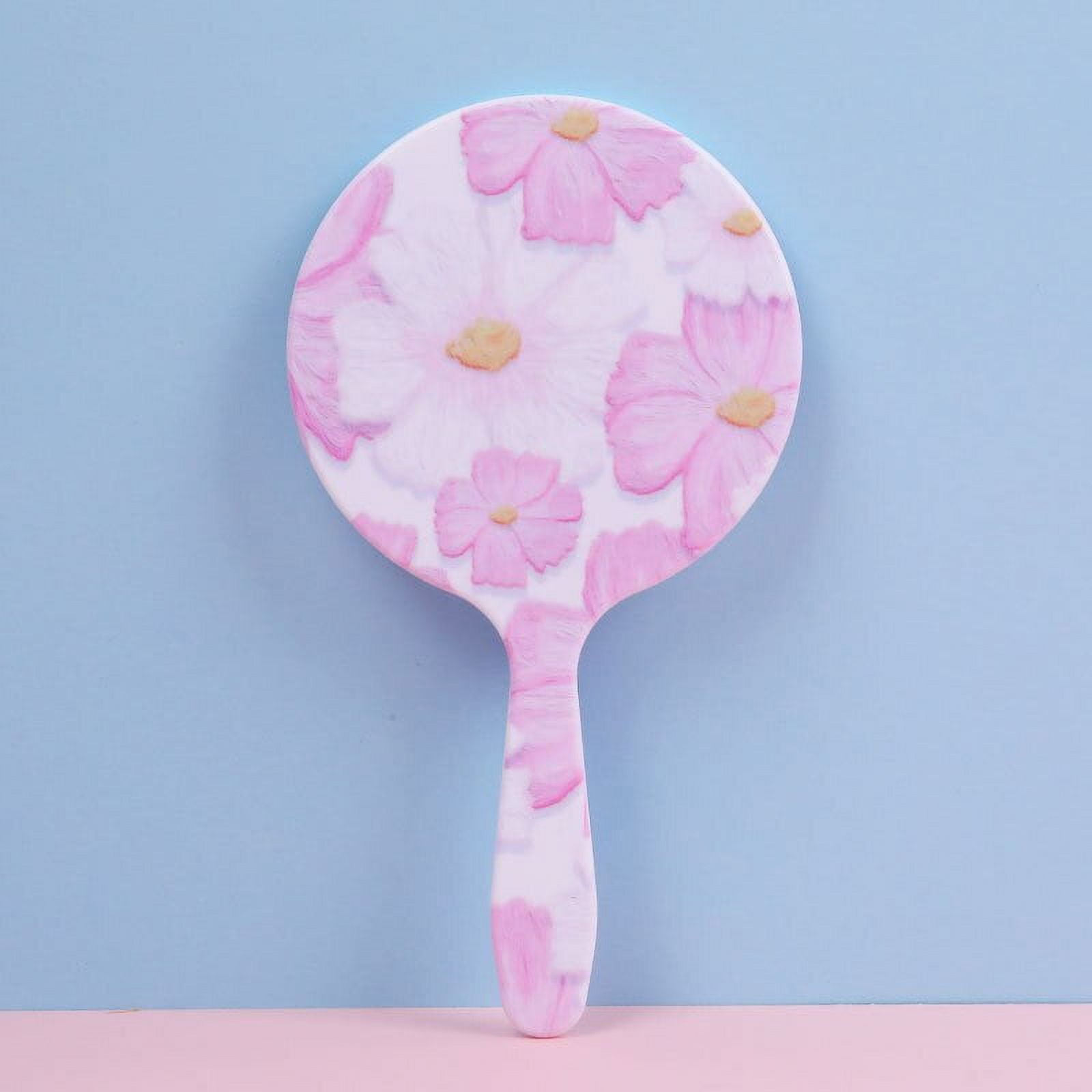 Makeup Mirror Handheld Makeup Mirror Round Vanity Mirror With Handle Hand Mirror Salon