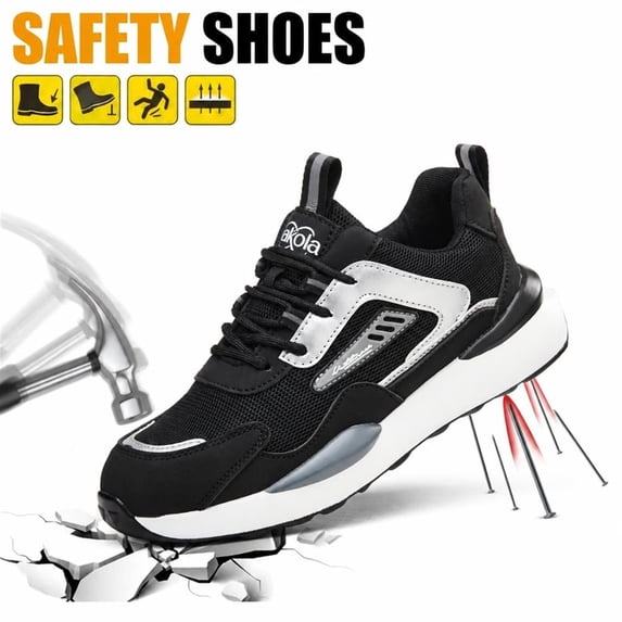 Treadvault Men's and Women's Kevlar Puncture-Resistant Safety Work Shoes, Anti-Slip, Lightweight, Breathable