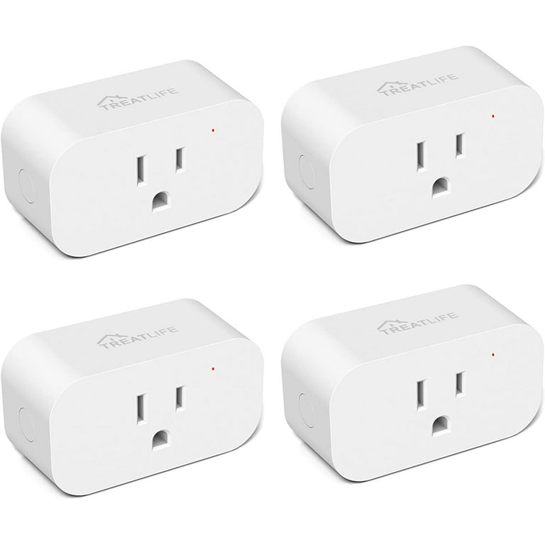 TREATLIFE Alexa Smart Plug 1 Pack, 7-Day Heavy Duty Programmable Timer,  Works with Alexa and Google Home, 1800W 15A WiFi Smart Outlet, Child Lock,  Vacation Mode, Reliable WiFi Connection