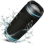 TREBLAB HD77 - Bluetooth Speaker - Loud 360° HD Surround Sound w/Bass, 25W Stereo, IPX6 Waterproof, 20H Battery Portable Speaker w/Bluetooth, Wireless Dual Pairing, Outdoor Blue Tooth Speaker