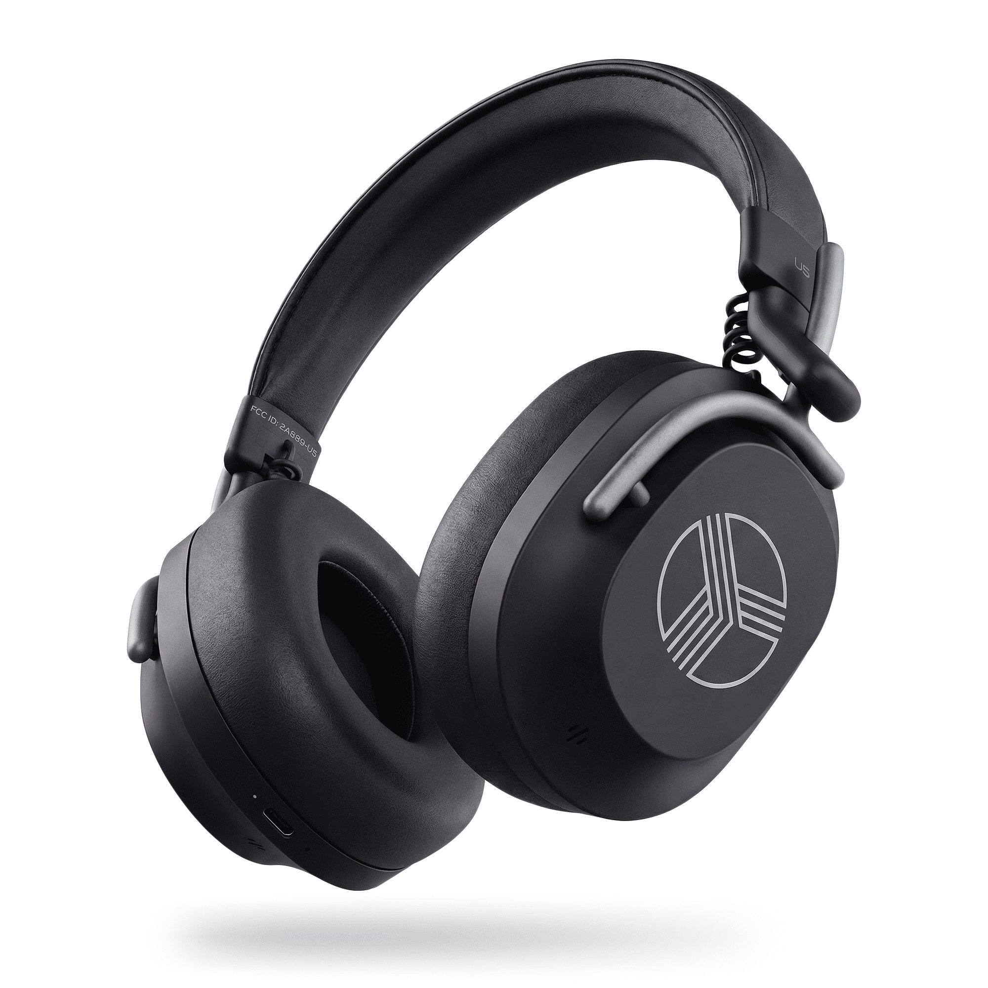 TREBLAB U5 Active Noise Cancelling Headphones Over-Ear, Wireless Bluetooth 5.3 Headphones with Mic, 65-Hr Battery, Hybrid ANC, Multipoint, Deep Bass, IPX4, Foldable for Travel, Work, Commute, Gym