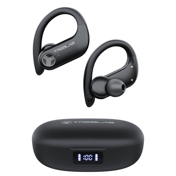 TREBLAB Waterproof Bluetooth Noise-Canceling Ergonomic Sports Earbuds for Android