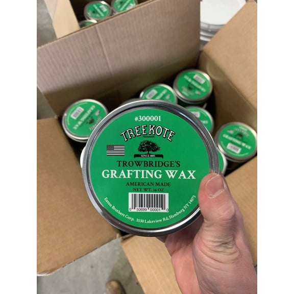 Treekote 16OZ Grafting Wax Tin - Weather Resistant Moldable Wax for Grafting Roses, Fruit Trees and Bonsai - Optimal Plant Healing & Protection for Successful Tree Grafting - Suitable for Organic Use