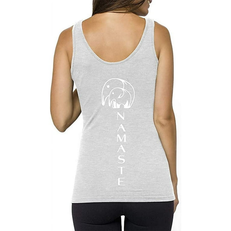 TREELANCE Organic Cotton Yoga Workout Tank Top Moon Phases Shirts Tops Tees  Tanks for Women 