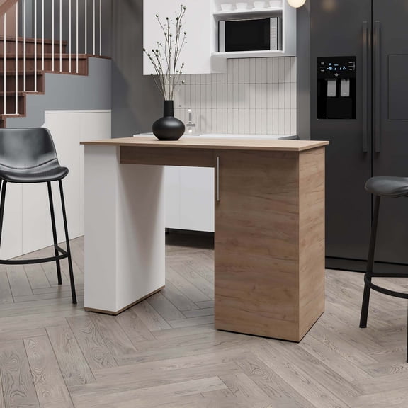 TREEVOL FURNITURE Alder Bar Kitchen Island
