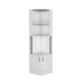 thumbnail image 1 of We Have Furniture Corner Bar Cabinet Cleveland Eco, Living Room, White, 1 of 6