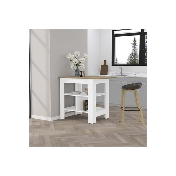 TREEVOL FURNITURE Kitchen Island Pompeya
