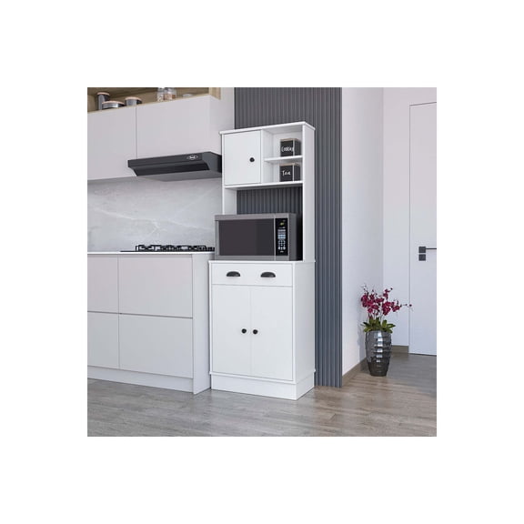 TREEVOL FURNITURE Microwave Storage Stand Arlington