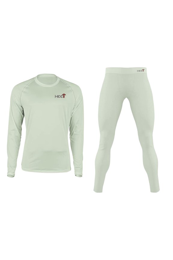 HEET Base Layer Set (Top and Bottom)- Base Layer Set, Compression Fit, 2 Layer bonded fabric: Micro Fleece lining