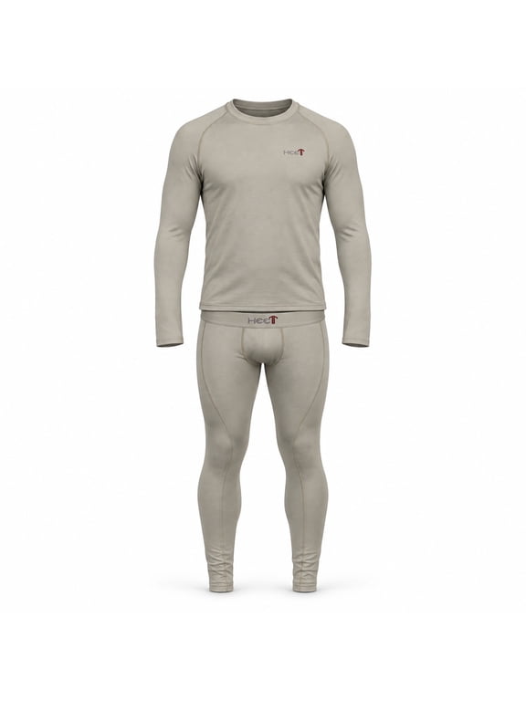 HEET Base Layer Set (Top and Bottom)- Base Layer Set, Compression Fit, 2 Layer bonded fabric: Micro Fleece lining