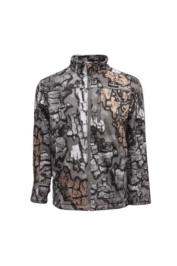 Men's Waterproof Soft Shell Hunting Jacket, Late Season Camo, XL