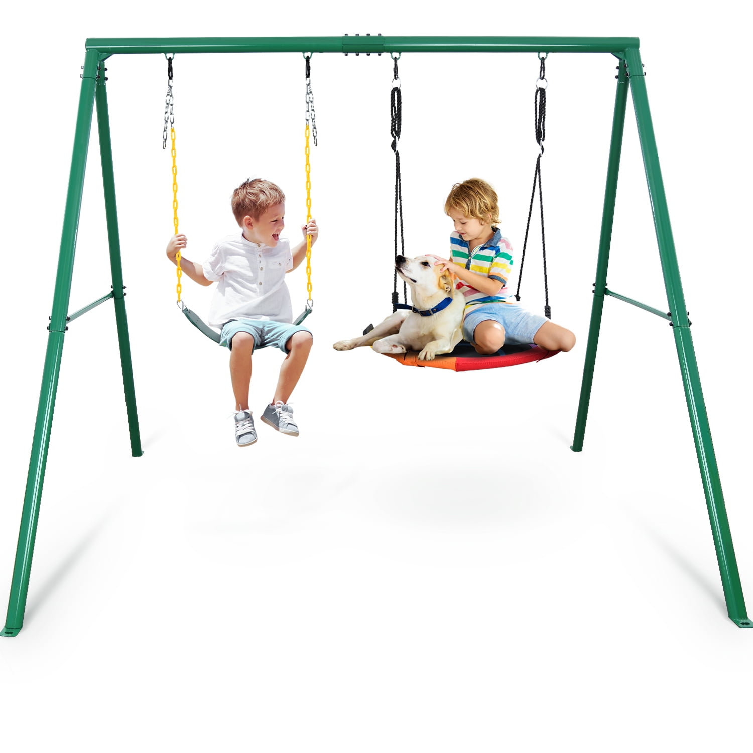 Balancoire Bebe Outdoor Swing For Toddlers 1-3 IKARE Foldable