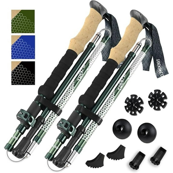 Trekology TREK-Z 2.0 Foldable Trekking Poles with EVA-Foam Handle (2pc/Set)