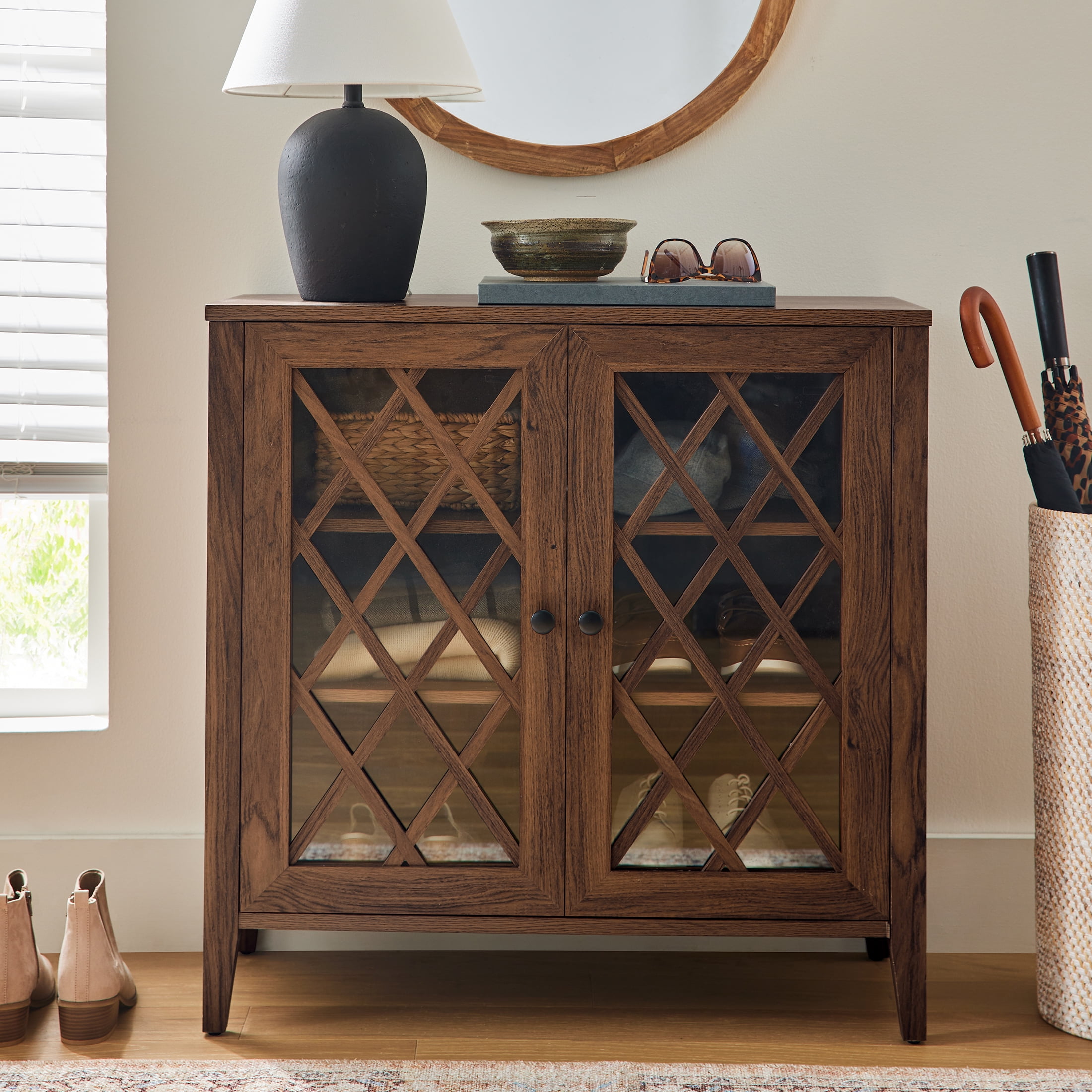 Better homes & gardens modern farmhouse accent storage cabinet discount