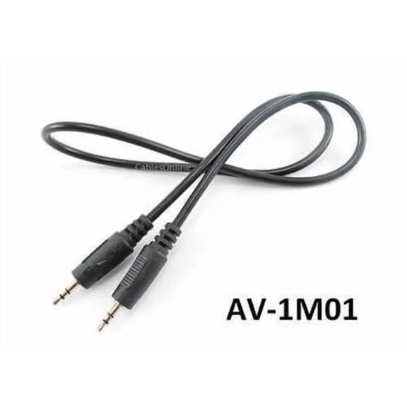 TREND- 1.5Ft 2.5Mm Stereo Male To Male Audio Cable - Cablesonline Av-1M01