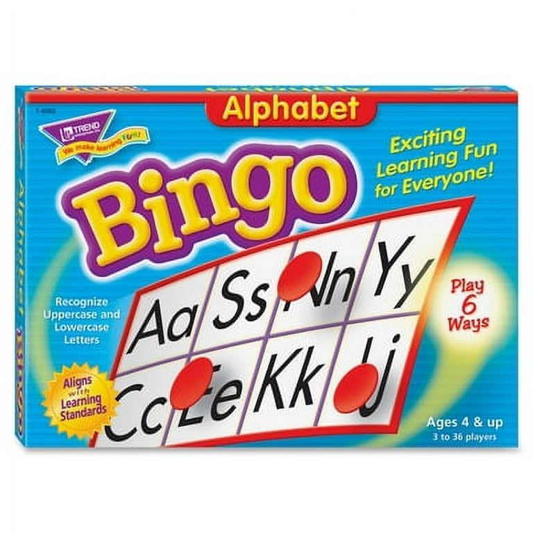 Trend Alphabet Bingo Learning Game - Theme/Subject: Learning - Skill Learning: Alphabet - 4-6 Year Trend Alphabet Bingo Learning Game - Theme/Subject: Learning - Skill Learning: Alphabet - 4-6 Year