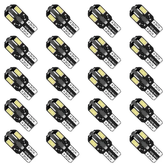 TREND- 20X 12V T10 194 168 W5W Smd Led Car Hid White Canbus Error Free Wedge Light Bulb