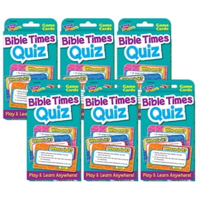 TREND Bible Times Quiz Challenge Cards, 6 Sets