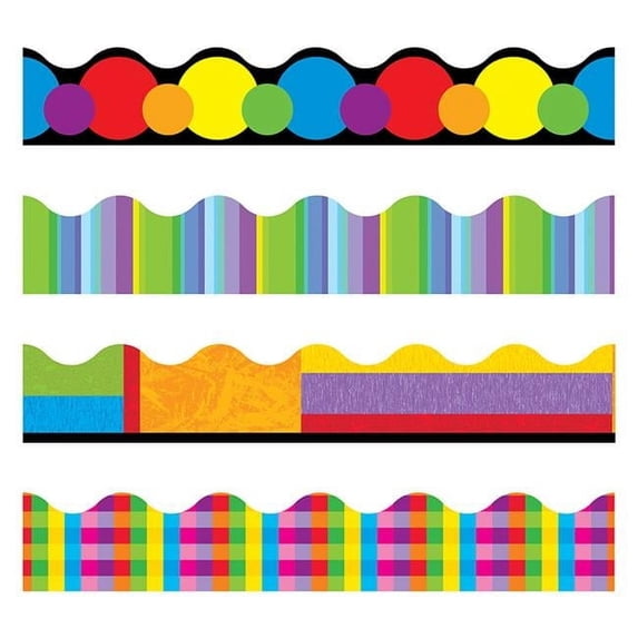 TREND Color Collage Terrific Trimmers Variety Pack, 156 Feet Per Pack, 2 Packs