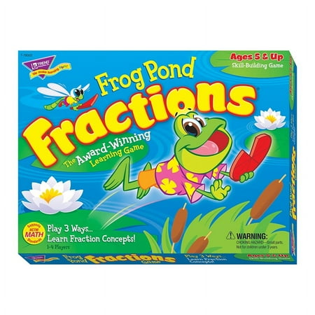 (Price/EA)Trend Enterprises T-76002 Frog Pond Fractions Game Ages - 5 Up