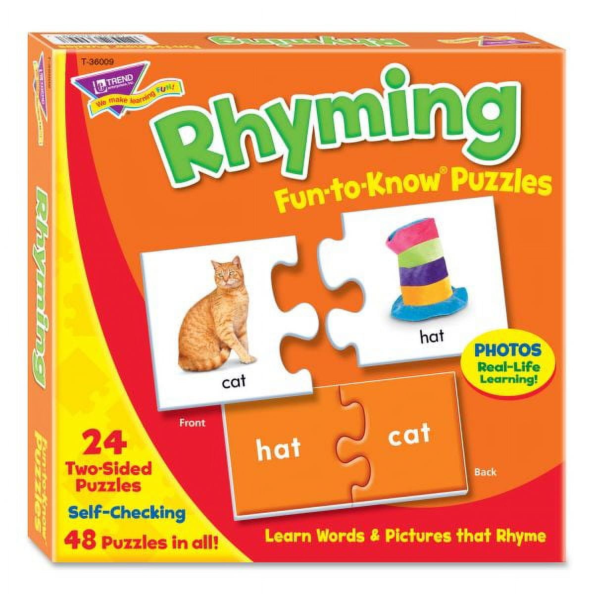 Fun to Know Puzzles, Ages 3 and Up, (24) 2-Sided Puzzles Fun to Know Puzzles, Ages 3 and Up, (24) 2-Sided Puzzles