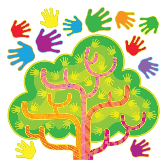TREND Hands in Harmony Learning Tree Bulletin Board Set, 52 Pieces