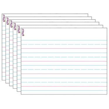 TREND Handwriting Paper Wipe-Off Chart, 17" x 22", Pack of 6