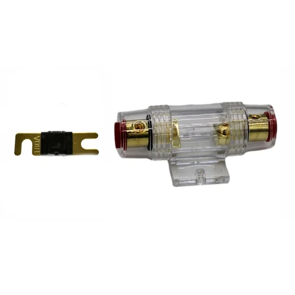TREND- Imc Audio 180 Amp Mini Anl And 1 Fuse Fuse Holder 4 6 8 Gauge Car Audio Gold