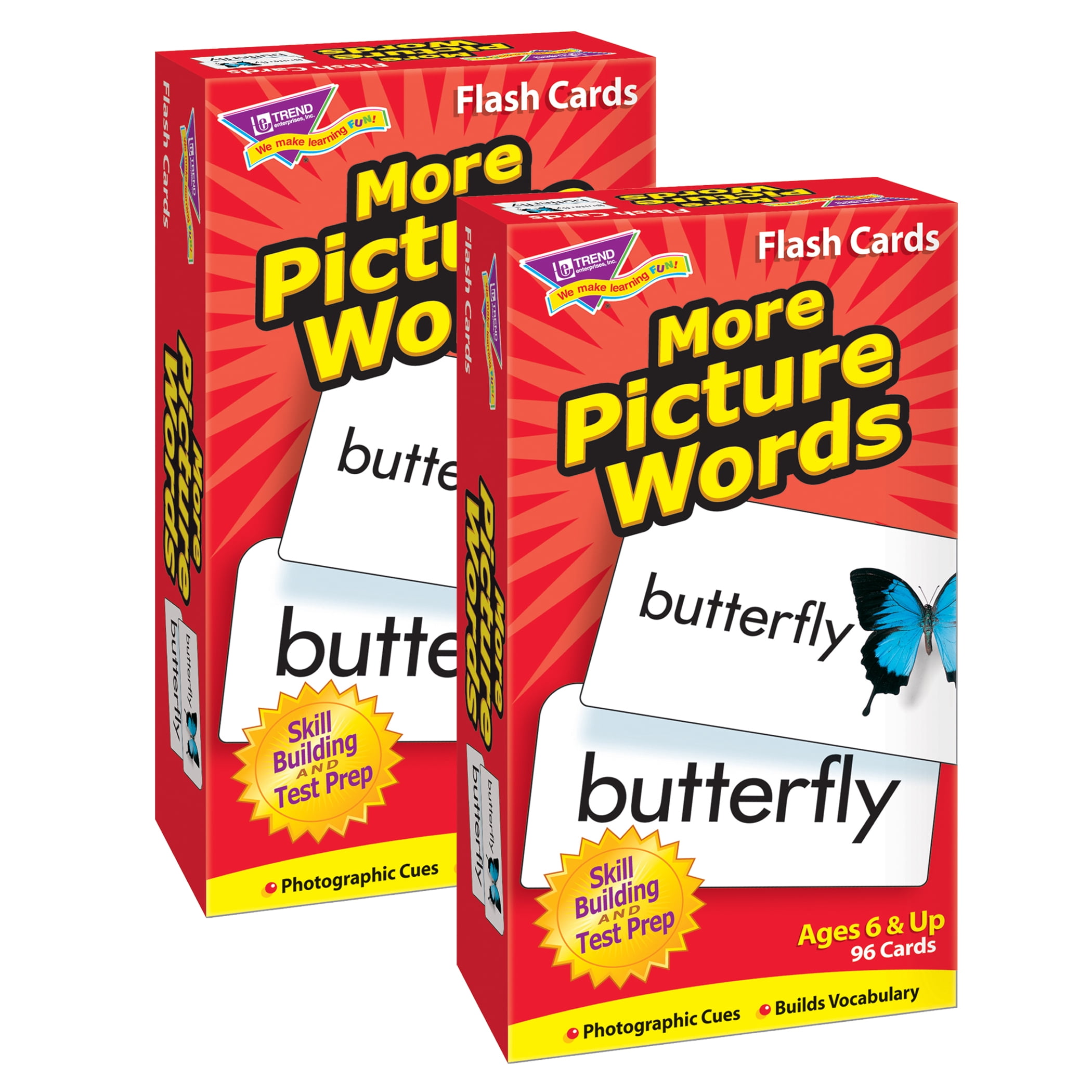 TREND More Picture Words Skill Drill Flash Cards, 2 Sets - Walmart.com