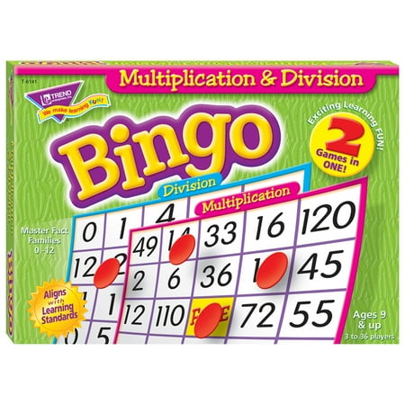 Trend Multiplication & Division (2-Sided) Bingo Game